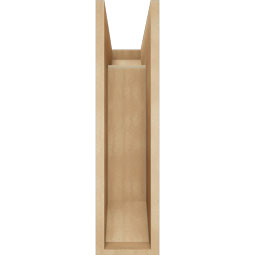 Ekena Millwork - BKTUR0756X18X30WTL06RCPR - Timberthane Faux Wood Westlake Style Bracket w/ Offset Brace, Slat Ends, 7 1/2"W x 18"D x 30"H, Primed Tan