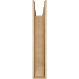 Ekena Millwork - BKTUR0756X34X42WTL06RCPR - Timberthane Faux Wood Westlake Style Bracket w/ Offset Brace, Slat Ends, 7 1/2"W x 34"D x 42"H, Primed Tan