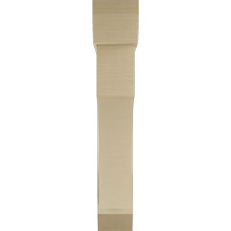 Ekena Millwork - BKTUR0756X40X44WTL06RCPR - Timberthane Faux Wood Westlake Style Bracket w/ Offset Brace, Slat Ends, 7 1/2"W x 40"D x 44"H, Primed Tan