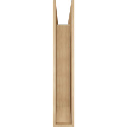 Ekena Millwork - BKTUR0756X40X44WTL06RCPR - Timberthane Faux Wood Westlake Style Bracket w/ Offset Brace, Slat Ends, 7 1/2"W x 40"D x 44"H, Primed Tan