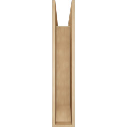 Ekena Millwork - BKTUR0756X42X42WTL06RCPR - Timberthane Faux Wood Westlake Style Bracket w/ Offset Brace, Slat Ends, 7 1/2"W x 42"D x 42"H, Primed Tan