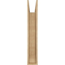 Ekena Millwork - BKTUR0756X46X46WTL06RCPR - Timberthane Faux Wood Westlake Style Bracket w/ Offset Brace, Slat Ends, 7 1/2"W x 46"D x 46"H, Primed Tan