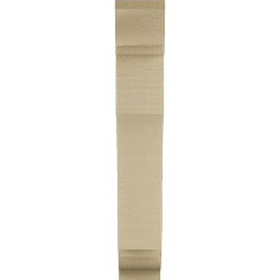 Ekena Millwork - BKTUR035X14X22WTL01RCPR - Timberthane Faux Wood Westlake Style Bracket, Traditional Ends, 3 1/2"W x 14"D x 22"H, Primed Tan