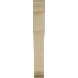 Ekena Millwork - BKTUR035X14X26WTL01RCPR - Timberthane Faux Wood Westlake Style Bracket, Traditional Ends, 3 1/2"W x 14"D x 26"H, Primed Tan