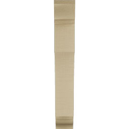 Ekena Millwork - BKTUR035X16X24WTL01RCPR - Timberthane Faux Wood Westlake Style Bracket, Traditional Ends, 3 1/2"W x 16"D x 24"H, Primed Tan