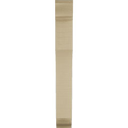 Ekena Millwork - BKTUR035X16X28WTL01RCPR - Timberthane Faux Wood Westlake Style Bracket, Traditional Ends, 3 1/2"W x 16"D x 28"H, Primed Tan