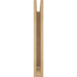 Ekena Millwork - BKTUR035X16X28WTL01RCPR - Timberthane Faux Wood Westlake Style Bracket, Traditional Ends, 3 1/2"W x 16"D x 28"H, Primed Tan