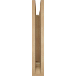 Ekena Millwork - BKTUR035X18X22WTL01RCPR - Timberthane Faux Wood Westlake Style Bracket, Traditional Ends, 3 1/2"W x 18"D x 22"H, Primed Tan