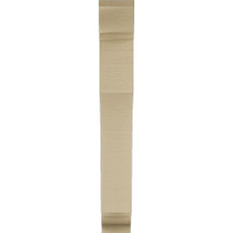Ekena Millwork - BKTUR035X18X26WTL01RCPR - Timberthane Faux Wood Westlake Style Bracket, Traditional Ends, 3 1/2"W x 18"D x 26"H, Primed Tan