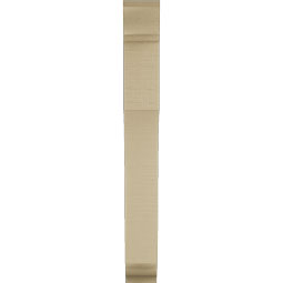 Ekena Millwork - BKTUR035X18X30WTL01RCPR - Timberthane Faux Wood Westlake Style Bracket, Traditional Ends, 3 1/2"W x 18"D x 30"H, Primed Tan