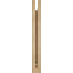 Ekena Millwork - BKTUR035X18X30WTL01RCPR - Timberthane Faux Wood Westlake Style Bracket, Traditional Ends, 3 1/2"W x 18"D x 30"H, Primed Tan
