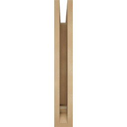 Ekena Millwork - BKTUR035X20X24WTL01RCPR - Timberthane Faux Wood Westlake Style Bracket, Traditional Ends, 3 1/2"W x 20"D x 24"H, Primed Tan
