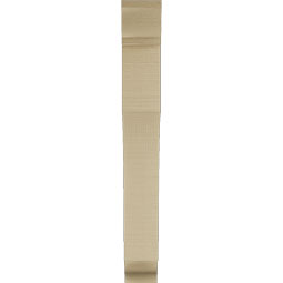 Ekena Millwork - BKTUR035X20X28WTL01RCPR - Timberthane Faux Wood Westlake Style Bracket, Traditional Ends, 3 1/2"W x 20"D x 28"H, Primed Tan