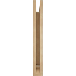 Ekena Millwork - BKTUR035X20X28WTL01RCPR - Timberthane Faux Wood Westlake Style Bracket, Traditional Ends, 3 1/2"W x 20"D x 28"H, Primed Tan