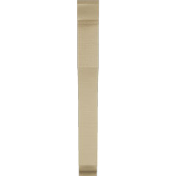 Ekena Millwork - BKTUR035X20X32WTL01RCPR - Timberthane Faux Wood Westlake Style Bracket, Traditional Ends, 3 1/2"W x 20"D x 32"H, Primed Tan