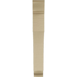 Ekena Millwork - BKTUR035X22X26WTL01RCPR - Timberthane Faux Wood Westlake Style Bracket, Traditional Ends, 3 1/2"W x 22"D x 26"H, Primed Tan