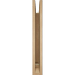 Ekena Millwork - BKTUR035X22X26WTL01RCPR - Timberthane Faux Wood Westlake Style Bracket, Traditional Ends, 3 1/2"W x 22"D x 26"H, Primed Tan