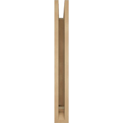 Ekena Millwork - BKTUR035X22X30WTL01RCPR - Timberthane Faux Wood Westlake Style Bracket, Traditional Ends, 3 1/2"W x 22"D x 30"H, Primed Tan