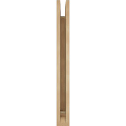 Ekena Millwork - BKTUR035X22X34WTL01RCPR - Timberthane Faux Wood Westlake Style Bracket, Traditional Ends, 3 1/2"W x 22"D x 34"H, Primed Tan
