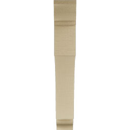 Ekena Millwork - BKTUR035X24X24WTL01RCPR - Timberthane Faux Wood Westlake Style Bracket, Traditional Ends, 3 1/2"W x 24"D x 24"H, Primed Tan