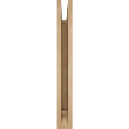 Ekena Millwork - BKTUR035X24X28WTL01RCPR - Timberthane Faux Wood Westlake Style Bracket, Traditional Ends, 3 1/2"W x 24"D x 28"H, Primed Tan