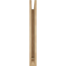 Ekena Millwork - BKTUR035X24X32WTL01RCPR - Timberthane Faux Wood Westlake Style Bracket, Traditional Ends, 3 1/2"W x 24"D x 32"H, Primed Tan