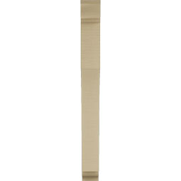 Ekena Millwork - BKTUR035X24X36WTL01RCPR - Timberthane Faux Wood Westlake Style Bracket, Traditional Ends, 3 1/2"W x 24"D x 36"H, Primed Tan