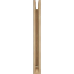 Ekena Millwork - BKTUR035X24X36WTL01RCPR - Timberthane Faux Wood Westlake Style Bracket, Traditional Ends, 3 1/2"W x 24"D x 36"H, Primed Tan