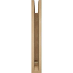 Ekena Millwork - BKTUR035X26X26WTL01RCPR - Timberthane Faux Wood Westlake Style Bracket, Traditional Ends, 3 1/2"W x 26"D x 26"H, Primed Tan