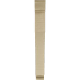 Ekena Millwork - BKTUR035X26X30WTL01RCPR - Timberthane Faux Wood Westlake Style Bracket, Traditional Ends, 3 1/2"W x 26"D x 30"H, Primed Tan
