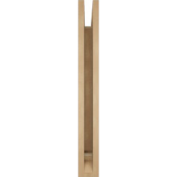 Ekena Millwork - BKTUR035X26X30WTL01RCPR - Timberthane Faux Wood Westlake Style Bracket, Traditional Ends, 3 1/2"W x 26"D x 30"H, Primed Tan