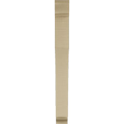 Ekena Millwork - BKTUR035X26X34WTL01RCPR - Timberthane Faux Wood Westlake Style Bracket, Traditional Ends, 3 1/2"W x 26"D x 34"H, Primed Tan