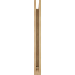 Ekena Millwork - BKTUR035X26X38WTL01RCPR - Timberthane Faux Wood Westlake Style Bracket, Traditional Ends, 3 1/2"W x 26"D x 38"H, Primed Tan
