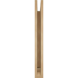 Ekena Millwork - BKTUR035X28X32WTL01RCPR - Timberthane Faux Wood Westlake Style Bracket, Traditional Ends, 3 1/2"W x 28"D x 32"H, Primed Tan