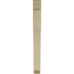 Ekena Millwork - BKTUR035X28X36WTL01RCPR - Timberthane Faux Wood Westlake Style Bracket, Traditional Ends, 3 1/2"W x 28"D x 36"H, Primed Tan