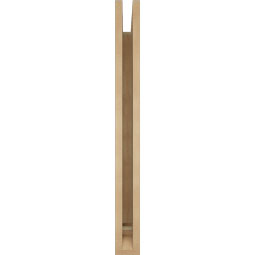 Ekena Millwork - BKTUR035X28X36WTL01RCPR - Timberthane Faux Wood Westlake Style Bracket, Traditional Ends, 3 1/2"W x 28"D x 36"H, Primed Tan