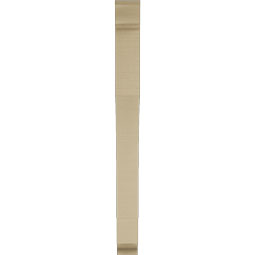 Ekena Millwork - BKTUR035X28X40WTL01RCPR - Timberthane Faux Wood Westlake Style Bracket, Traditional Ends, 3 1/2"W x 28"D x 40"H, Primed Tan