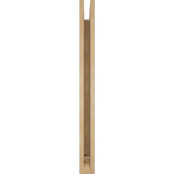 Ekena Millwork - BKTUR035X28X40WTL01RCPR - Timberthane Faux Wood Westlake Style Bracket, Traditional Ends, 3 1/2"W x 28"D x 40"H, Primed Tan