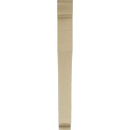 Ekena Millwork - BKTUR035X30X34WTL01RCPR - Timberthane Faux Wood Westlake Style Bracket, Traditional Ends, 3 1/2"W x 30"D x 34"H, Primed Tan