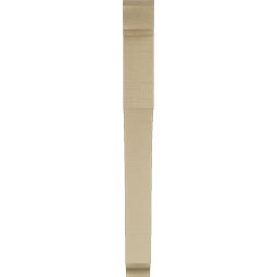 Ekena Millwork - BKTUR035X30X36WTL01RCPR - Timberthane Faux Wood Westlake Style Bracket, Traditional Ends, 3 1/2"W x 30"D x 36"H, Primed Tan