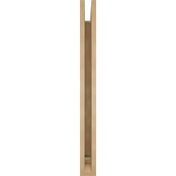 Ekena Millwork - BKTUR035X30X38WTL01RCPR - Timberthane Faux Wood Westlake Style Bracket, Traditional Ends, 3 1/2"W x 30"D x 38"H, Primed Tan