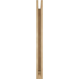 Ekena Millwork - BKTUR035X30X42WTL01RCPR - Timberthane Faux Wood Westlake Style Bracket, Traditional Ends, 3 1/2"W x 30"D x 42"H, Primed Tan