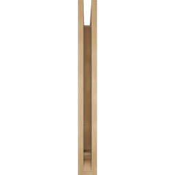 Ekena Millwork - BKTUR035X32X32WTL01RCPR - Timberthane Faux Wood Westlake Style Bracket, Traditional Ends, 3 1/2"W x 32"D x 32"H, Primed Tan