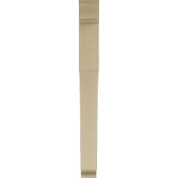 Ekena Millwork - BKTUR035X32X36WTL01RCPR - Timberthane Faux Wood Westlake Style Bracket, Traditional Ends, 3 1/2"W x 32"D x 36"H, Primed Tan