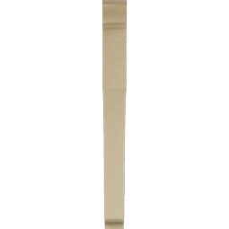 Ekena Millwork - BKTUR035X32X38WTL01RCPR - Timberthane Faux Wood Westlake Style Bracket, Traditional Ends, 3 1/2"W x 32"D x 38"H, Primed Tan