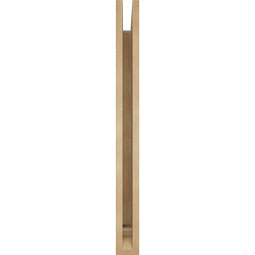 Ekena Millwork - BKTUR035X32X38WTL01RCPR - Timberthane Faux Wood Westlake Style Bracket, Traditional Ends, 3 1/2"W x 32"D x 38"H, Primed Tan