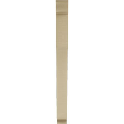 Ekena Millwork - BKTUR035X32X40WTL01RCPR - Timberthane Faux Wood Westlake Style Bracket, Traditional Ends, 3 1/2"W x 32"D x 40"H, Primed Tan