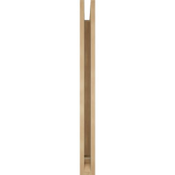 Ekena Millwork - BKTUR035X32X40WTL01RCPR - Timberthane Faux Wood Westlake Style Bracket, Traditional Ends, 3 1/2"W x 32"D x 40"H, Primed Tan