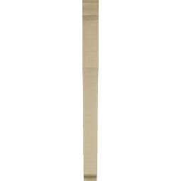 Ekena Millwork - BKTUR035X32X44WTL01RCPR - Timberthane Faux Wood Westlake Style Bracket, Traditional Ends, 3 1/2"W x 32"D x 44"H, Primed Tan