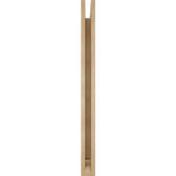 Ekena Millwork - BKTUR035X32X44WTL01RCPR - Timberthane Faux Wood Westlake Style Bracket, Traditional Ends, 3 1/2"W x 32"D x 44"H, Primed Tan